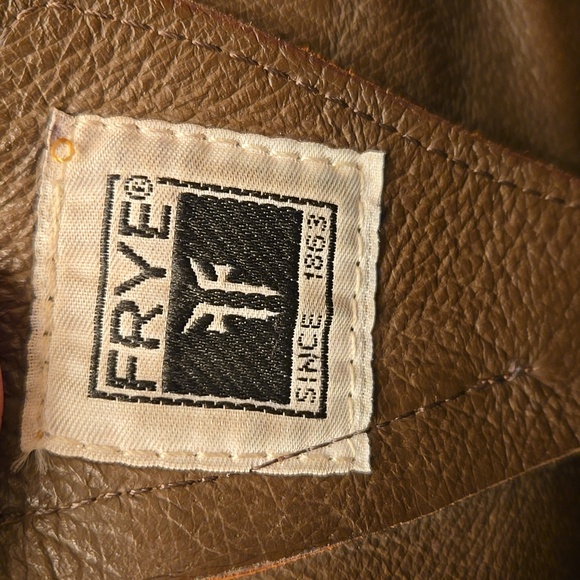 FRYE Jenna Disc Tall Brown Leather Boots, Sz 7 - Picture 12 of 16